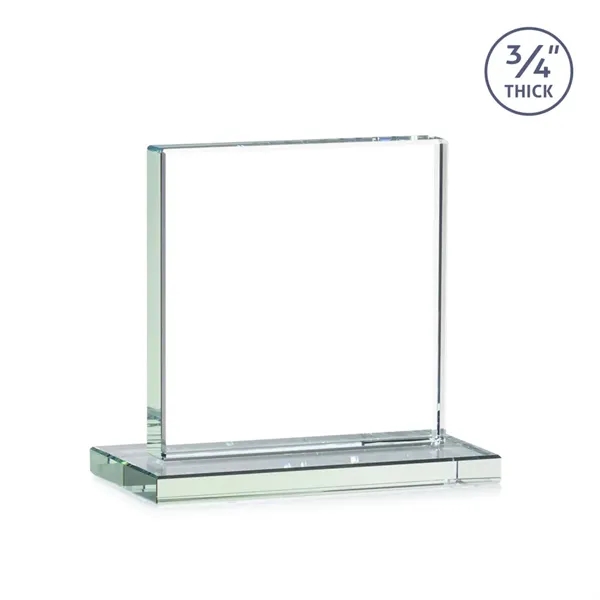 A solid pane of thick 0.75” Jade Crystal is mounted on... from ASI 84592 St Regis Group / St Regis