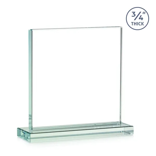 A solid pane of thick 0.75” Jade Crystal is mounted on... from ASI 84592 St Regis Group / St Regis