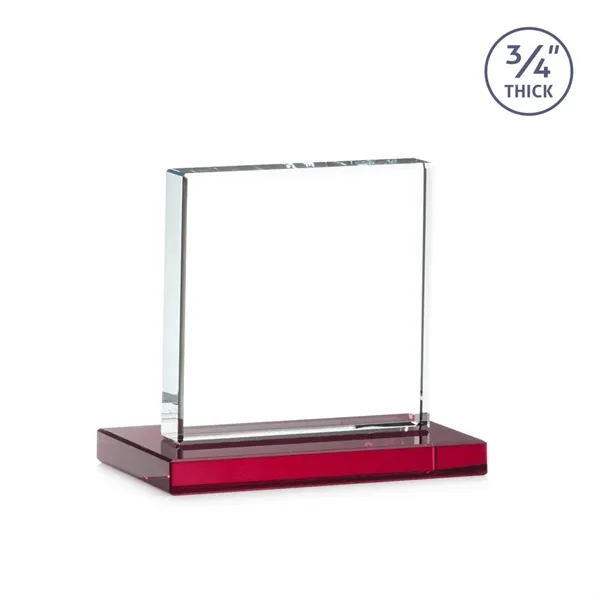 A solid pane of thick 0.75” Starfire Crystal is mounted on... from ASI 84592 St Regis Group / St Regis