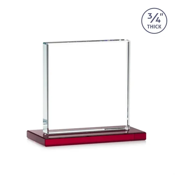 A solid pane of thick 0.75” Starfire Crystal is mounted on... from ASI 84592 St Regis Group / St Regis