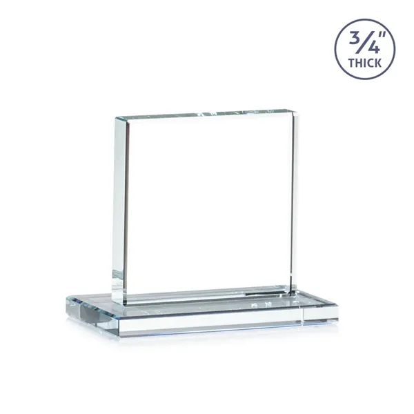 A solid pane of thick 0.75” Starfire Crystal is mounted on... from ASI 84592 St Regis Group / St Regis