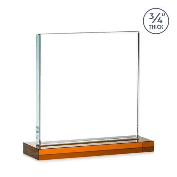 A solid pane of thick 0.75” Starfire Crystal is mounted on... from ASI 84592 St Regis Group / St Regis