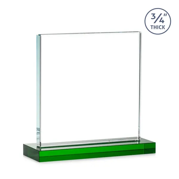 A solid pane of thick 0.75” Starfire Crystal is mounted on... from ASI 84592 St Regis Group / St Regis