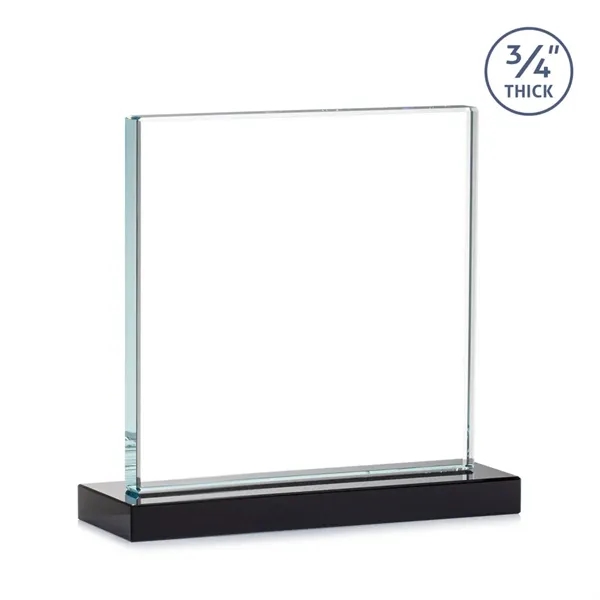 A solid pane of thick 0.75” Starfire Crystal is mounted on... from ASI 84592 St Regis Group / St Regis