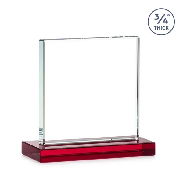 A solid pane of thick 0.75” Starfire Crystal is mounted on... from ASI 84592 St Regis Group / St Regis