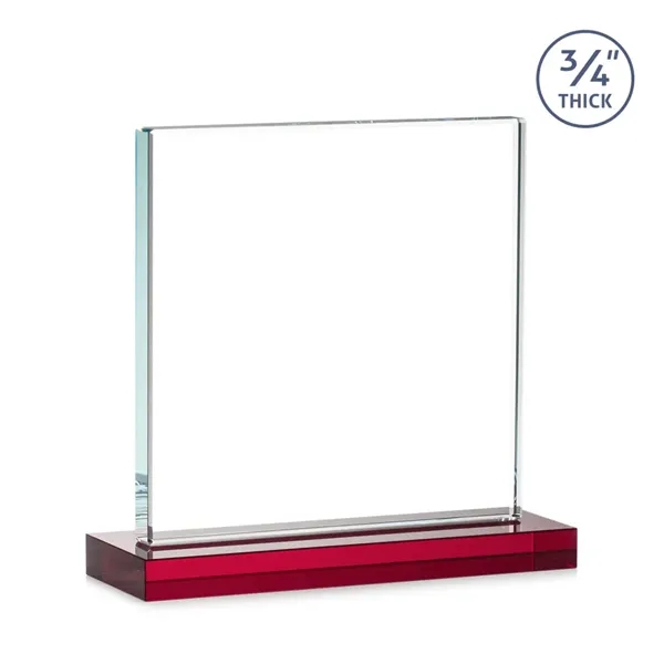 A solid pane of thick 0.75” Starfire Crystal is mounted on... from ASI 84592 St Regis Group / St Regis