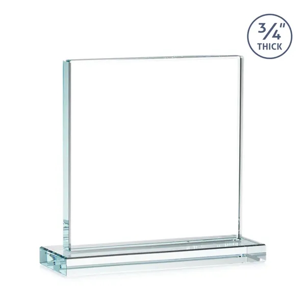 A solid pane of thick 0.75” Starfire Crystal is mounted on... from ASI 84592 St Regis Group / St Regis