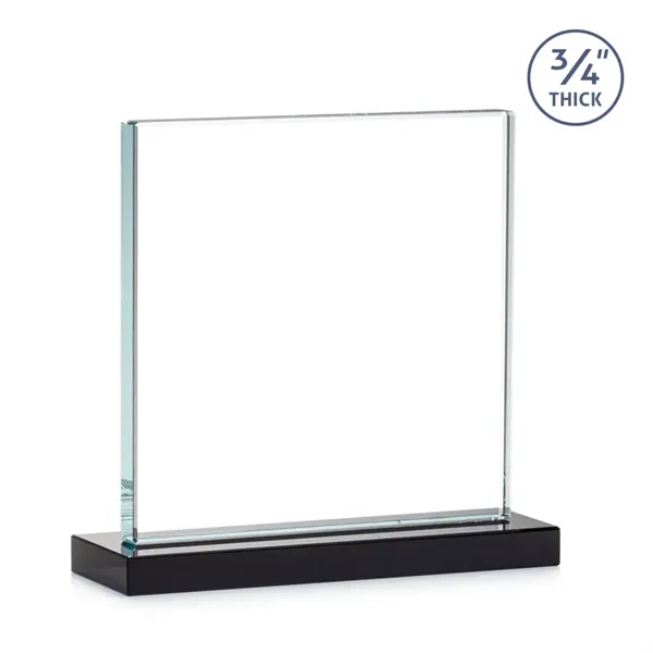 A solid pane of thick 0.75” Starfire Crystal is mounted on... from ASI 84592 St Regis Group / St Regis