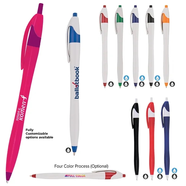 Pen with a pocket clip.... from ASI 57653 Gold Bond