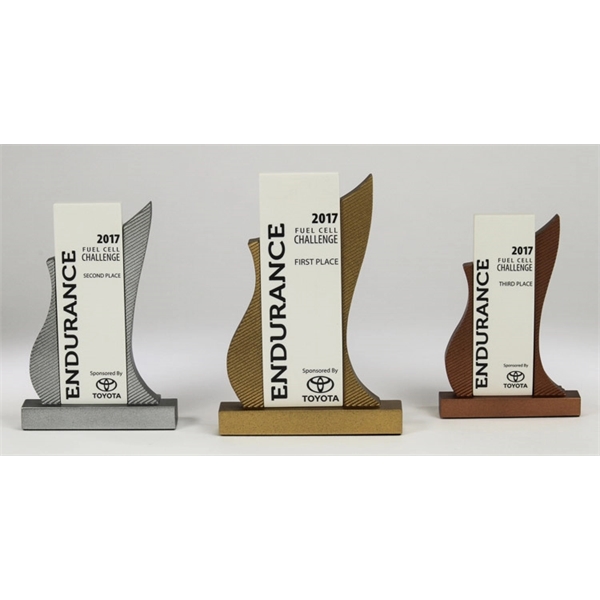 Small award 4.875" x 1.125" x 6.75". Contains recycled materials, made... from ASI 89860 StoneyCreek / StoneyCreek®