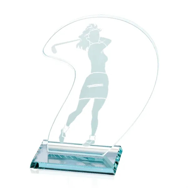 Female Golfer Award - Jade 6"x8".... from ASI 84592 St Regis Group / St Regis