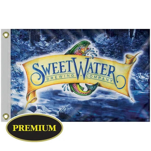 Quickship 2' x 3' Digitally Printed Single Reverse Outdoor Knitted Polyester... from ASI 80228 Quinn