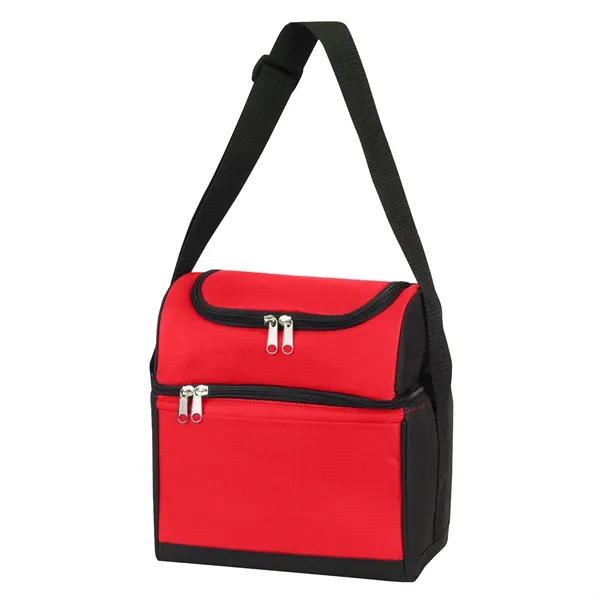9" x 10.5" x 6.5" double compartment insulated cooler tote with... from ASI 37980 Bagworld