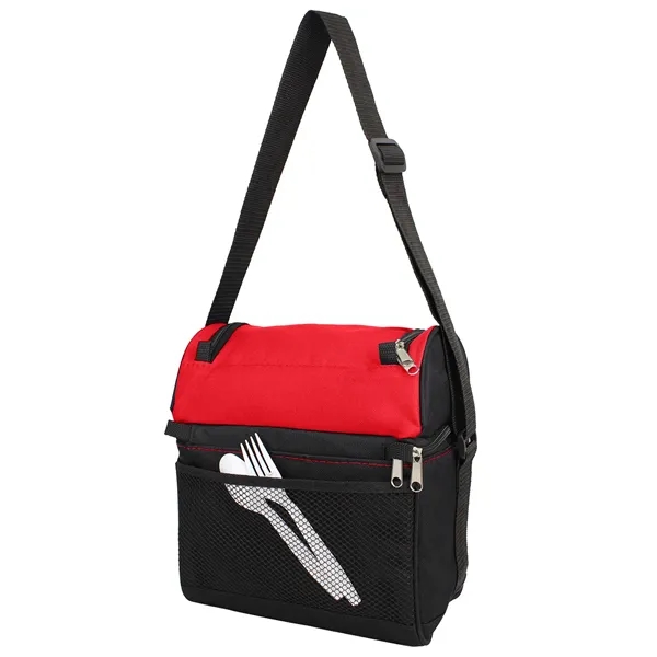 9" x 10.5" x 6.5" double compartment insulated cooler tote with... from ASI 37980 Bagworld