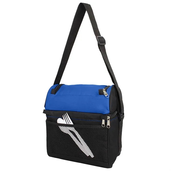 9" x 10.5" x 6.5" double compartment insulated cooler tote with... from ASI 37980 Bagworld