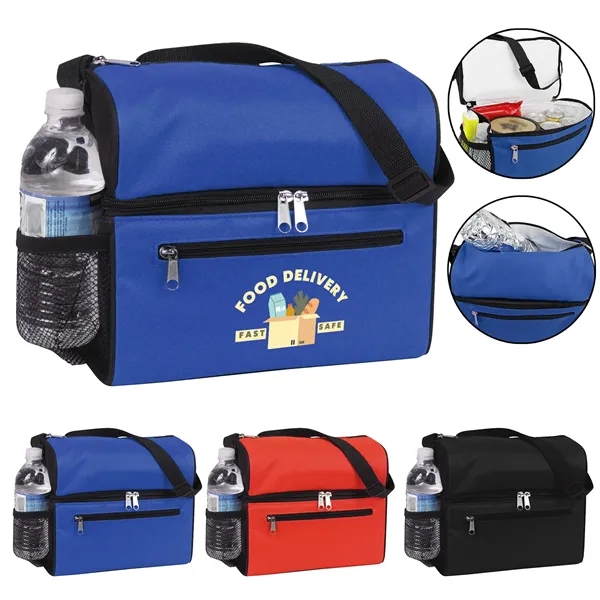 11" x 9.5" x 6" insulated lunch cooler with zipper closure,... from ASI 37980 Bagworld