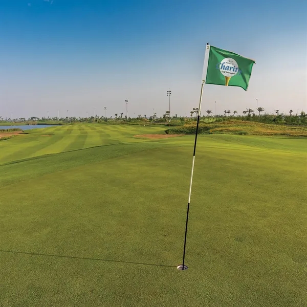 Quickship 14" x 20" Custom Single Reverse Knitted Polyester Golf Flag... from ASI 80228 Quinn