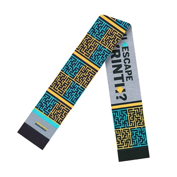 Custom 60" elite acrylic scarf with fringe.... from ASI 43792 Cap America Inc