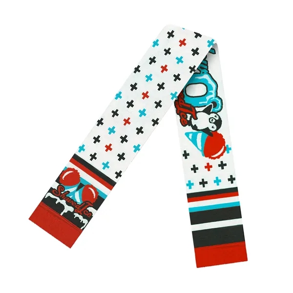 Custom 60" elite acrylic scarf with fringe.... from ASI 43792 Cap America Inc