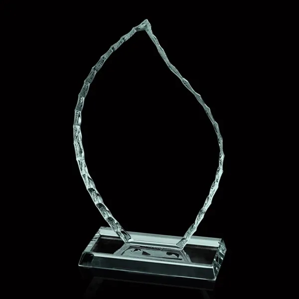 Iceberg Flame Award-  3/4"  Jade.... from ASI 84592 St Regis Group / Prestige Glass