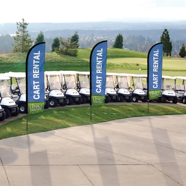 Quickship8' Single Reverse Portable Half Drop Banner with Hardware Set. ACTUAL... from ASI 80228 Quinn