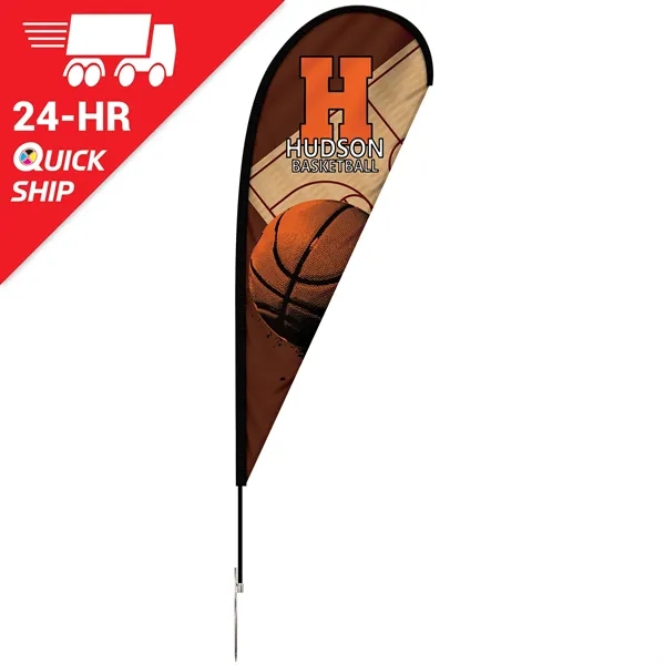 Quickship 6' Single Reverse Portable Teardrop Banner with Hardware Set. ACTUAL... from ASI 80228 Quinn