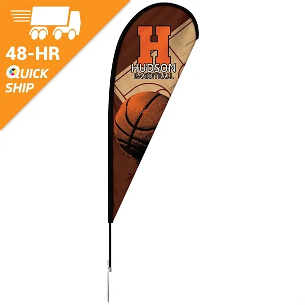 Quickship 6' Single Reverse Portable Teardrop Banner with Hardware Set. ACTUAL... from ASI 80228 Quinn