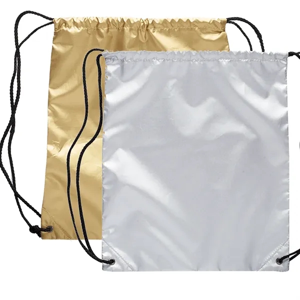 Shiny drawstring backpack plus 1 color silkscreen imprint on 1 location... from ASI 37218 Athena Promo (tm)
