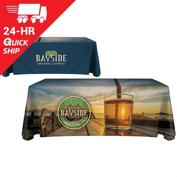 Quickship 6' Fully Customized Throw Style Table Cover.... from ASI 80228 Quinn