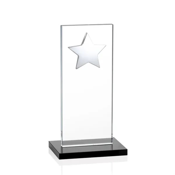 This illustrious Starfire Crystal award stands upright on an elegant Ebony... from ASI 84592 St Regis Group / St Regis