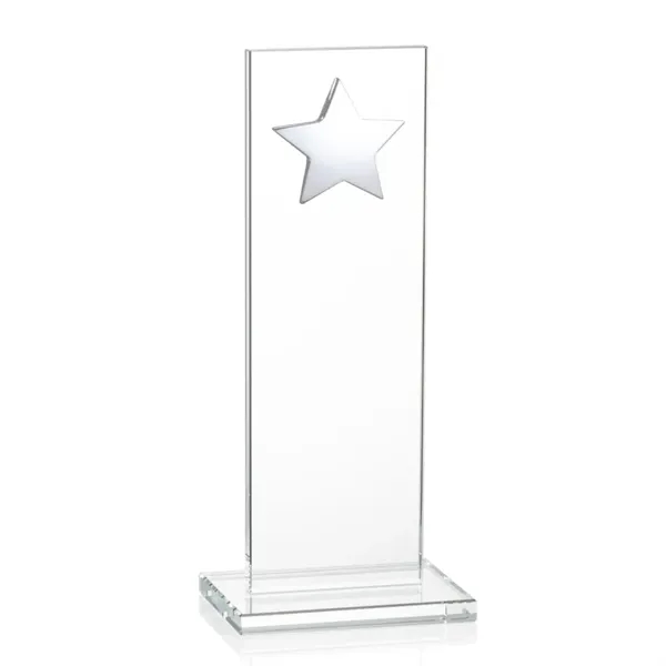 This illustrious Starfire Crystal award stands upright on an elegant Starfire... from ASI 84592 St Regis Group / St Regis