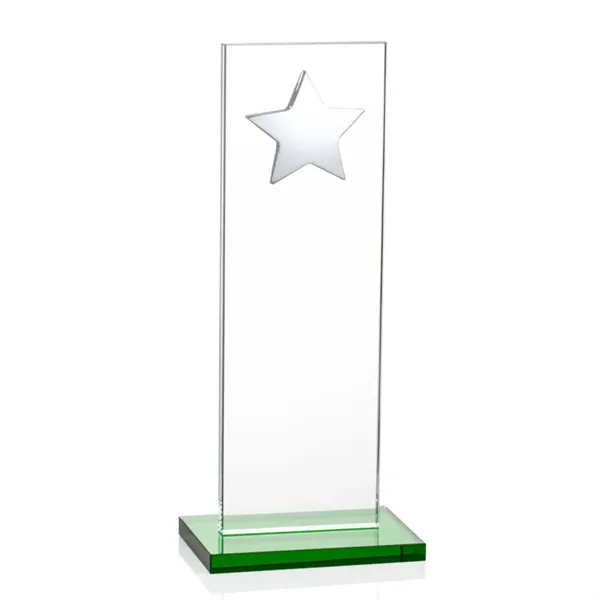 This illustrious Starfire Crystal award stands upright on an elegant Emerald... from ASI 84592 St Regis Group / St Regis