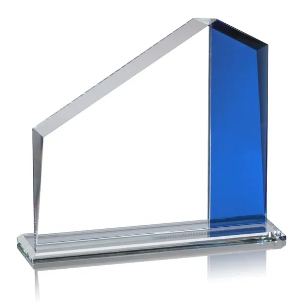 Starfire award with blue colored crystal.... from ASI 84592 St Regis Group / St Regis