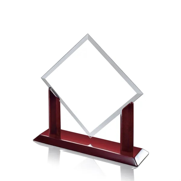 Diamond shape award on a piano finished base.... from ASI 84592 St Regis Group / St Regis