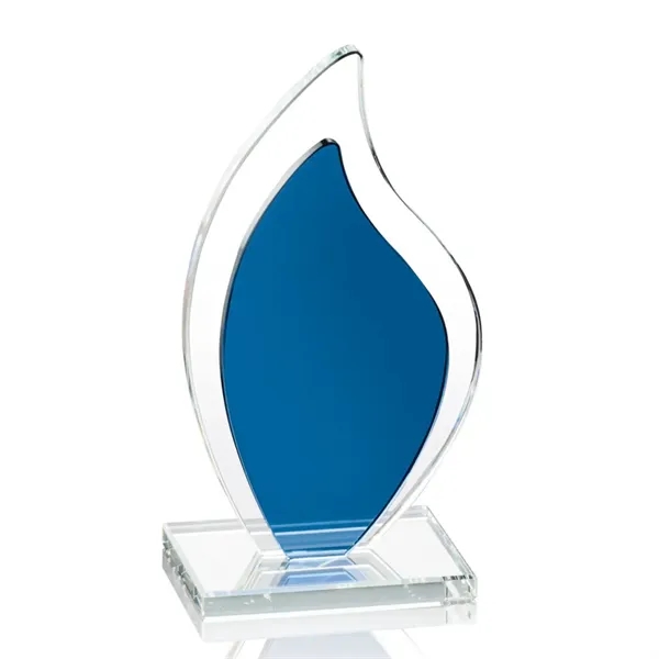 The clear and solid blue crystal flame shape is mounted to... from ASI 84592 St Regis Group / St Regis