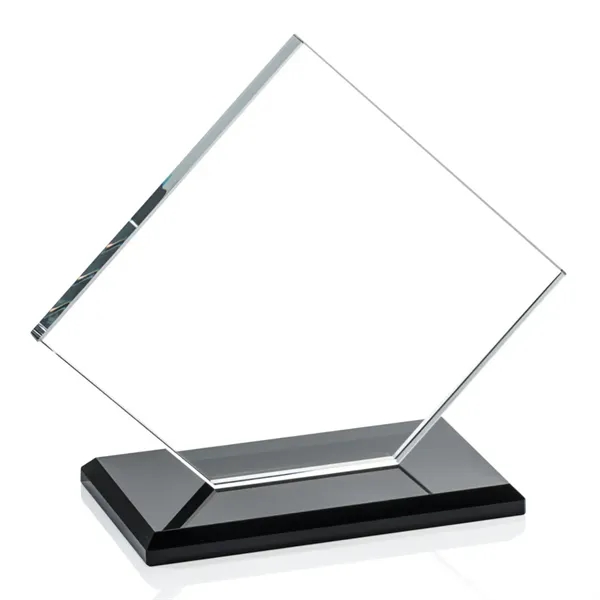 The Huron Award is a flat-edged diamond-shaped piece comprised of starfire... from ASI 84592 St Regis Group / Prestige Glass