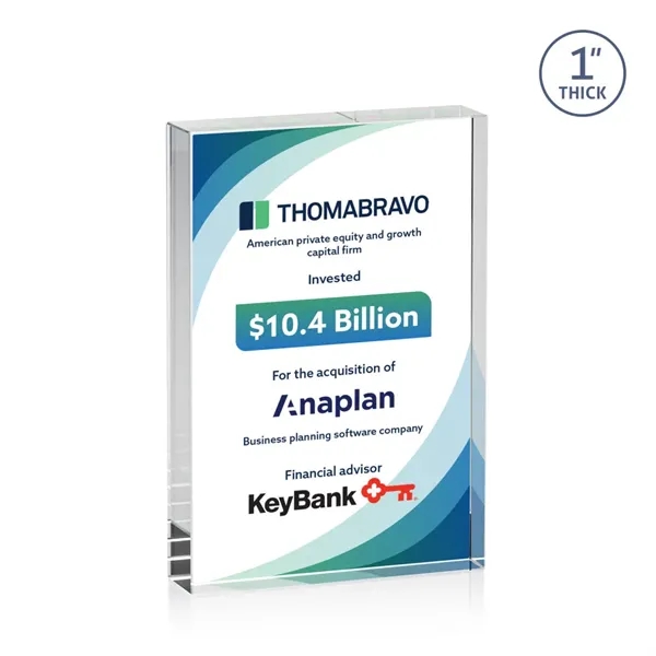 Our Optical Crystal Bendell VividPrint™ Award is impeccably cut for clarity... from ASI 84592 St Regis Group / St Regis