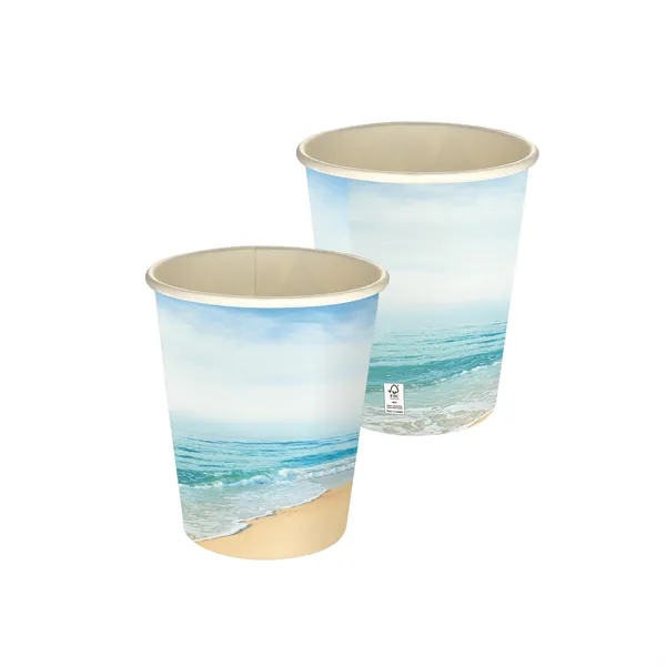 5 oz Full Color Seaside Paper Cup... from ASI 30208 A P Specialties / AP Specialties
