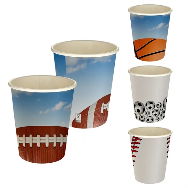 5 oz Full Color Sporty Paper Cup... from ASI 30208 A P Specialties / AP Specialties