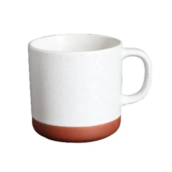 Satin Finish Mug With Speckles and Unglazed Bottom... from ASI 72657 Active Life Promo / Apres Ski