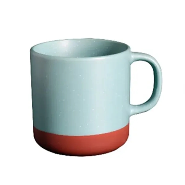 Satin Finish Mug With Speckles and Unglazed Bottom... from ASI 72657 Active Life Promo / Apres Ski