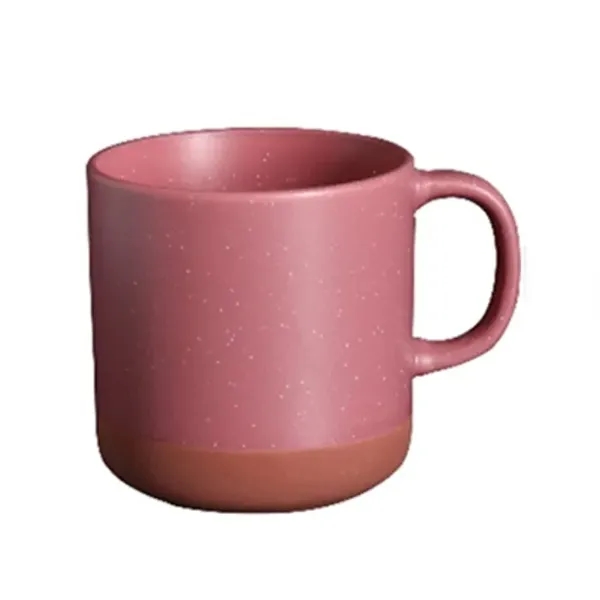Satin Finish Mug With Speckles and Unglazed Bottom... from ASI 72657 Active Life Promo / Apres Ski