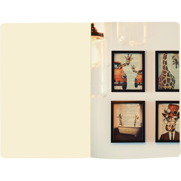 6.5 x 9.5 SoftPedova journal with deboss & Full-Color Tip-In page,... from ASI 91340 Journalbooks/Timeplanner Calendars