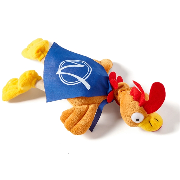 12" flying noise-making rooster toy with sling shot action and cape.... from ASI 63549 Jornik Manufacturing Corp / Jornik