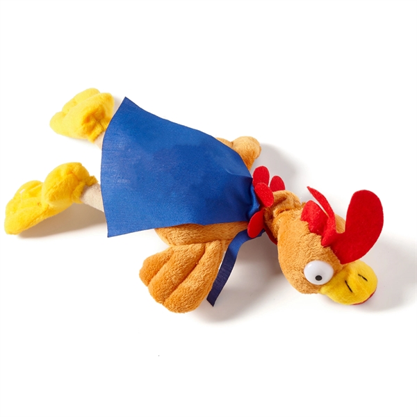 12" flying noise-making rooster toy with sling shot action and cape.... from ASI 63549 Jornik Manufacturing Corp / Jornik