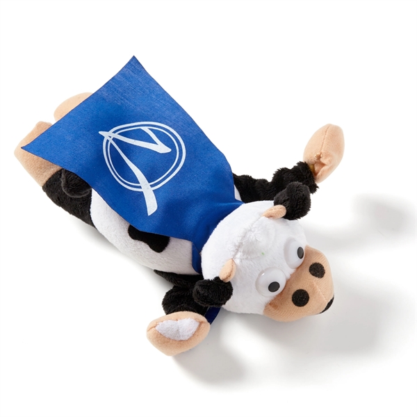 10" flying noise-making cow toy with sling shot action and cape.... from ASI 63549 Jornik Manufacturing Corp / Jornik