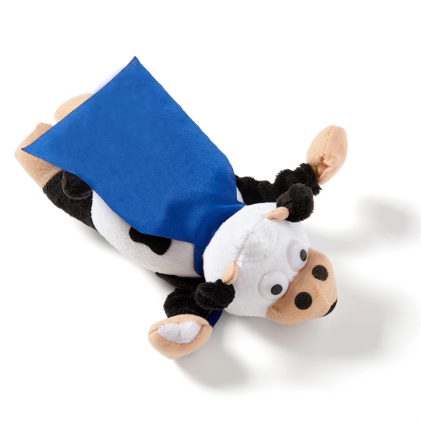 10" flying noise-making cow toy with sling shot action and cape.... from ASI 63549 Jornik Manufacturing Corp / Jornik