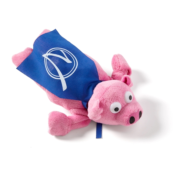 10" flying oinking pigs with slingshot action and cape.... from ASI 63549 Jornik Manufacturing Corp / Jornik