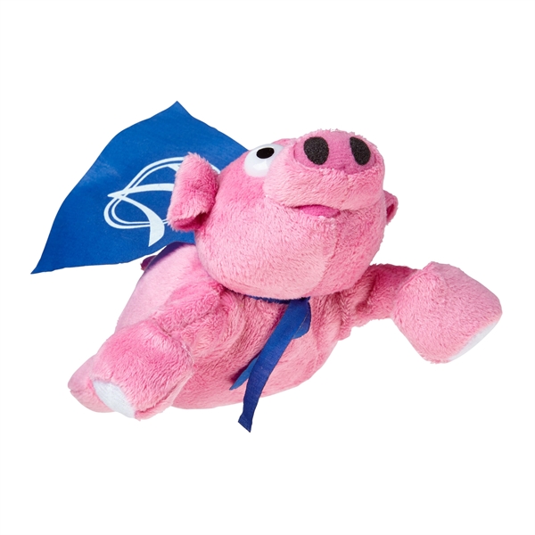 10" flying oinking pigs with slingshot action and cape.... from ASI 63549 Jornik Manufacturing Corp / Jornik