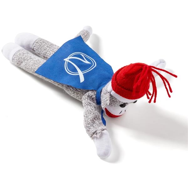 Flying shrieking sock monkey with red cape.... from ASI 63549 Jornik Manufacturing Corp / Jornik